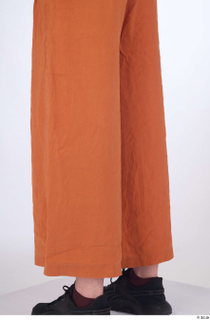 Zolzaya calf casual dressed orange wide leg trousers 0004.jpg